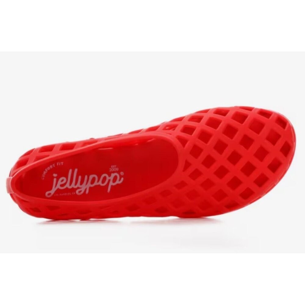 NWT Women's Jellypop Uma Red Jelly Flats Size 8